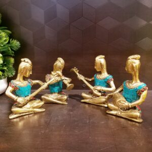 Brass Trible Musical Set Stone Finish