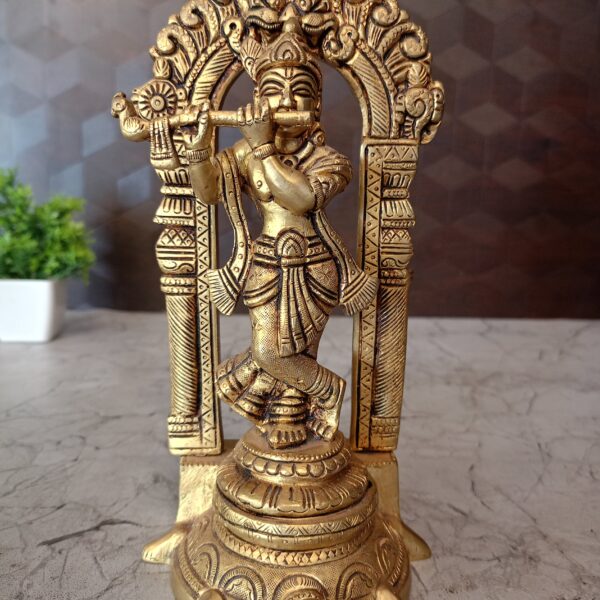 brass arch krishna idol pooja gift vgocart coimbatore india