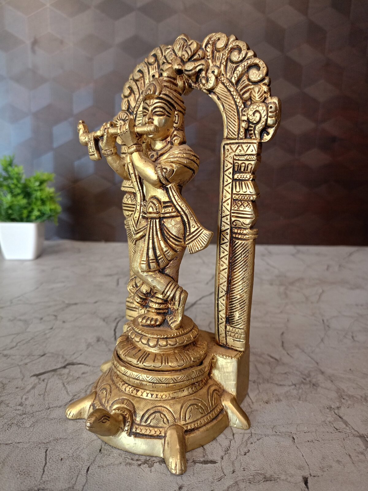 brass arch krishna idol pooja gift vgocart coimbatore india1 scaled