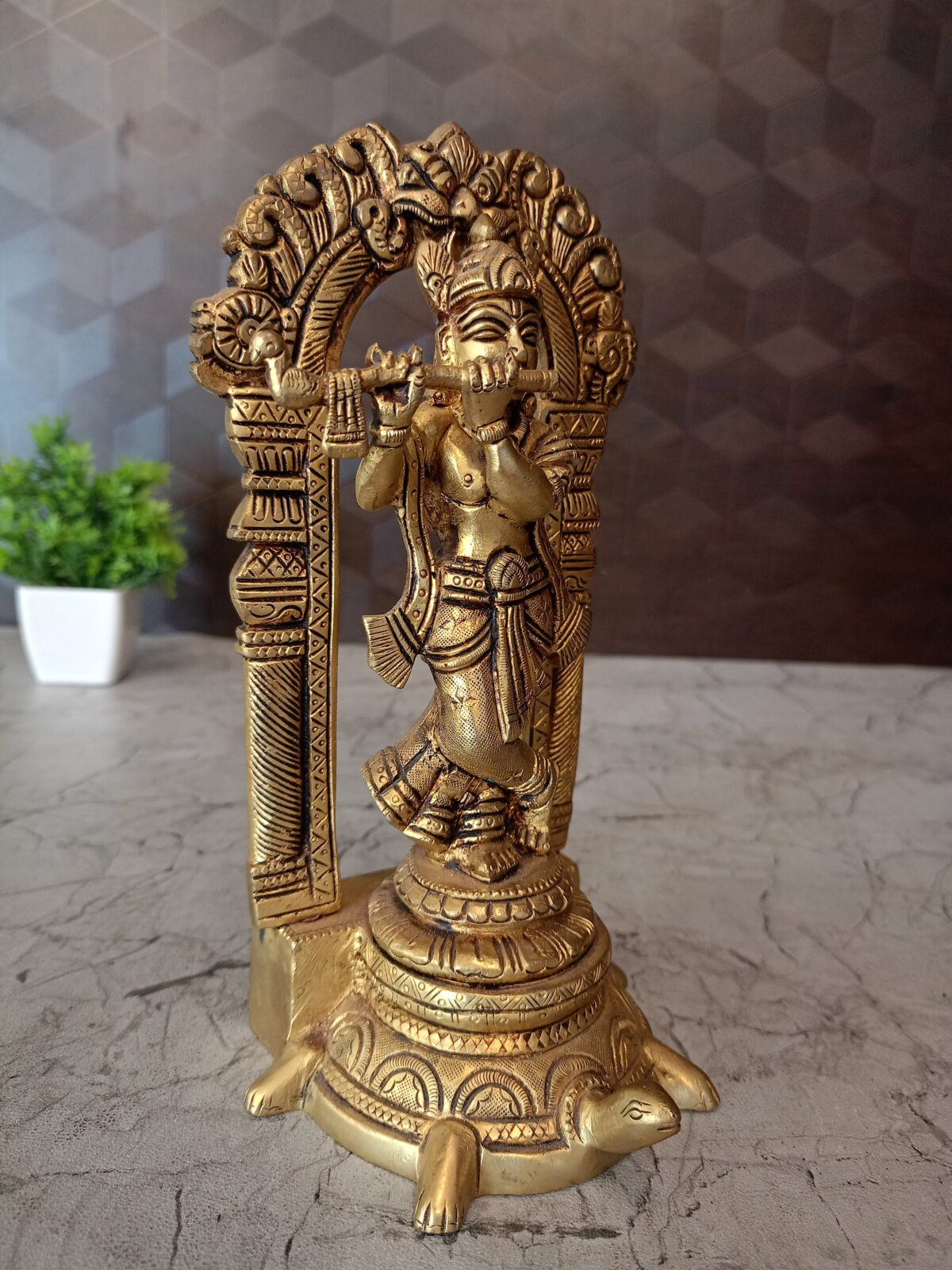 brass arch krishna idol pooja gift vgocart coimbatore india2 scaled