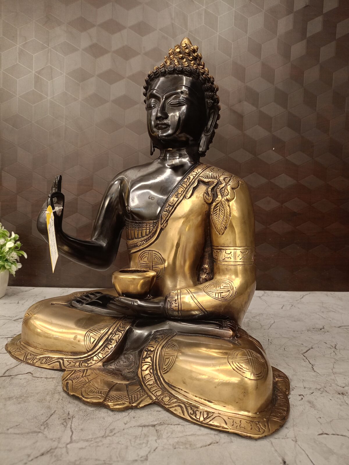 brass balck antique buddha idol pooja gift vgocart coimbatore india1 scaled