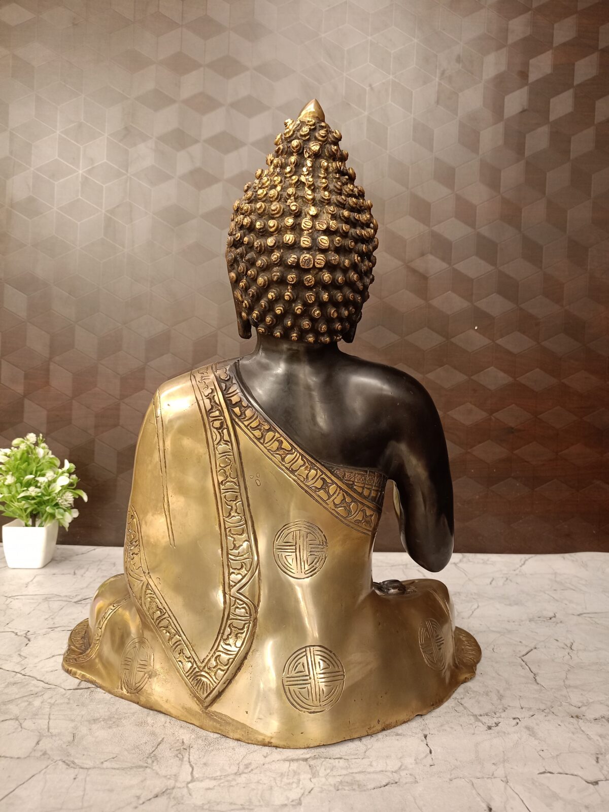 brass balck antique buddha idol pooja gift vgocart coimbatore india3 scaled