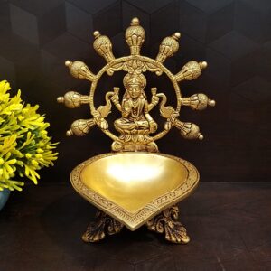 Brass Gajalakshmi Diya Big