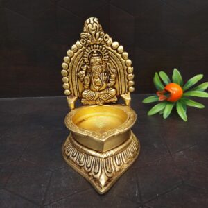 Brass Ganesha Diya