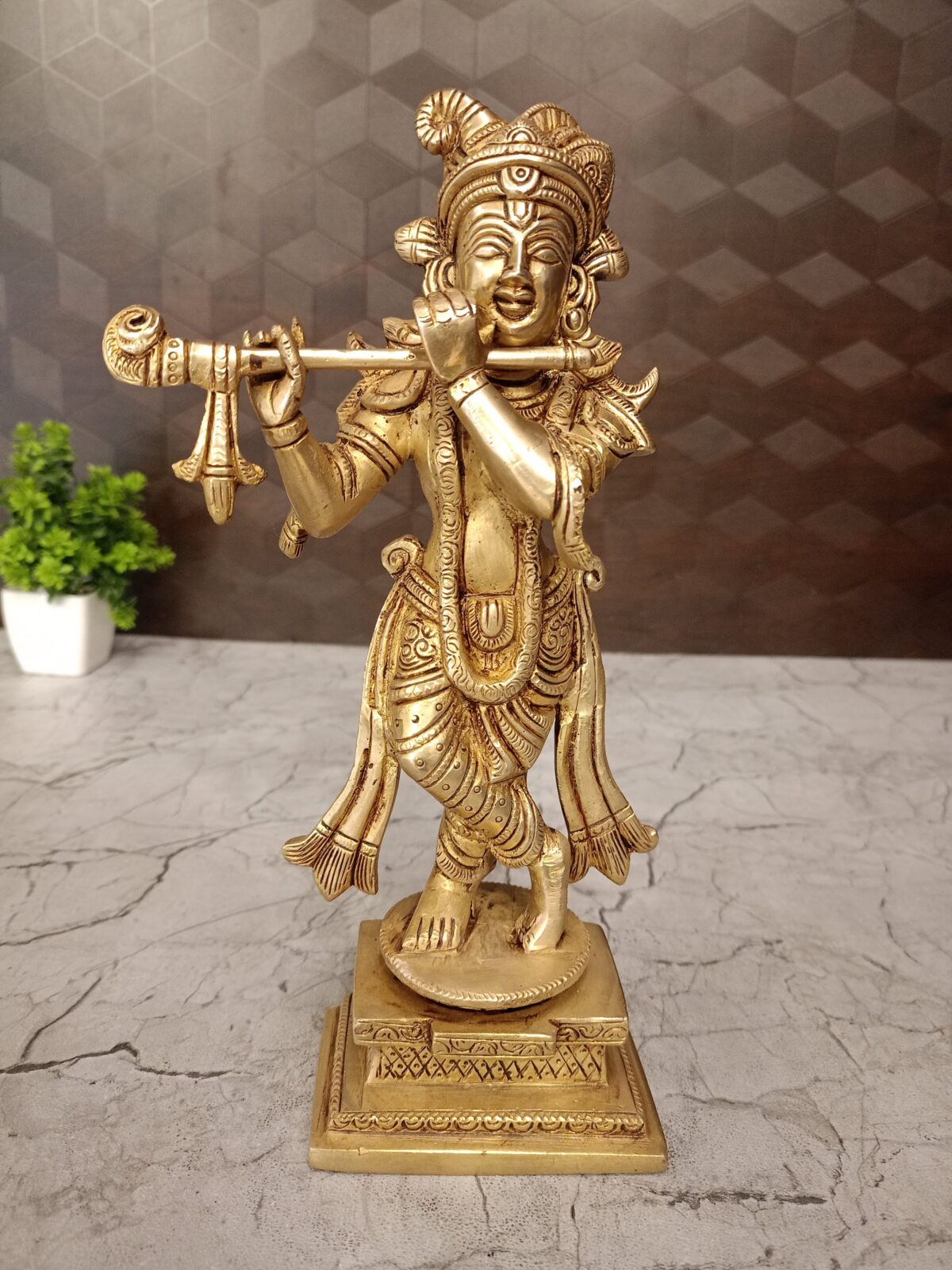 brass krishna idol pooja gift vocart coimbatore india scaled