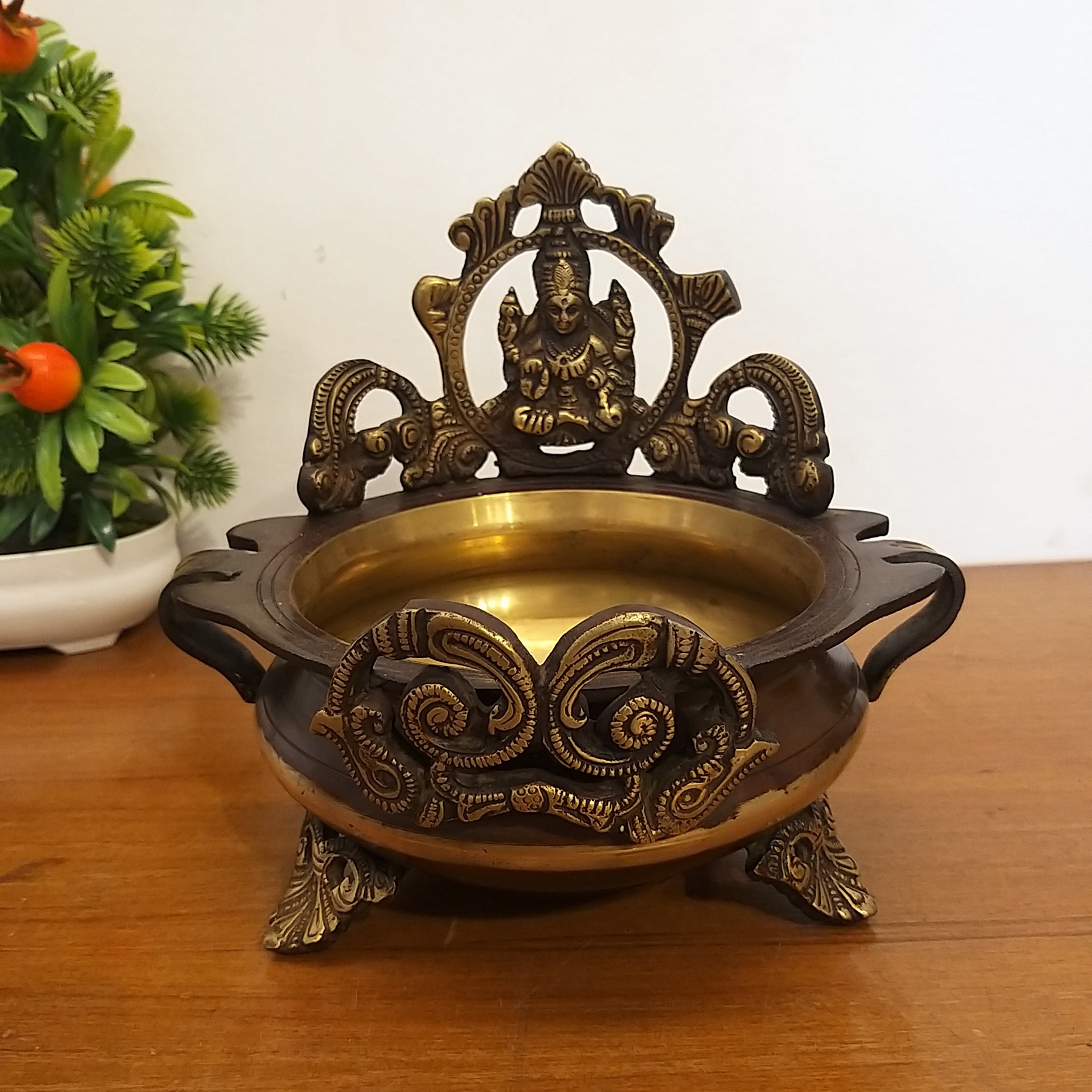 brass-lakshmi-uruli-colored-small-pooja-items-home-decor-showpiece-vastu-gift-buy-online-india Brass Lakshmi Uruli Colored