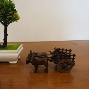 Brass Bullock Cart Small Brown Color