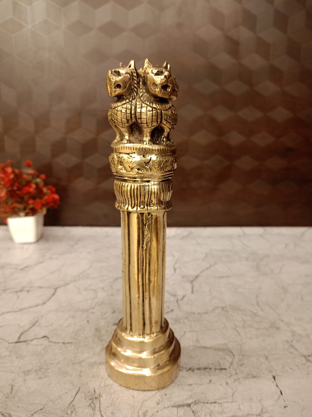 Brass Ashoka Pillar-10" - Image 1