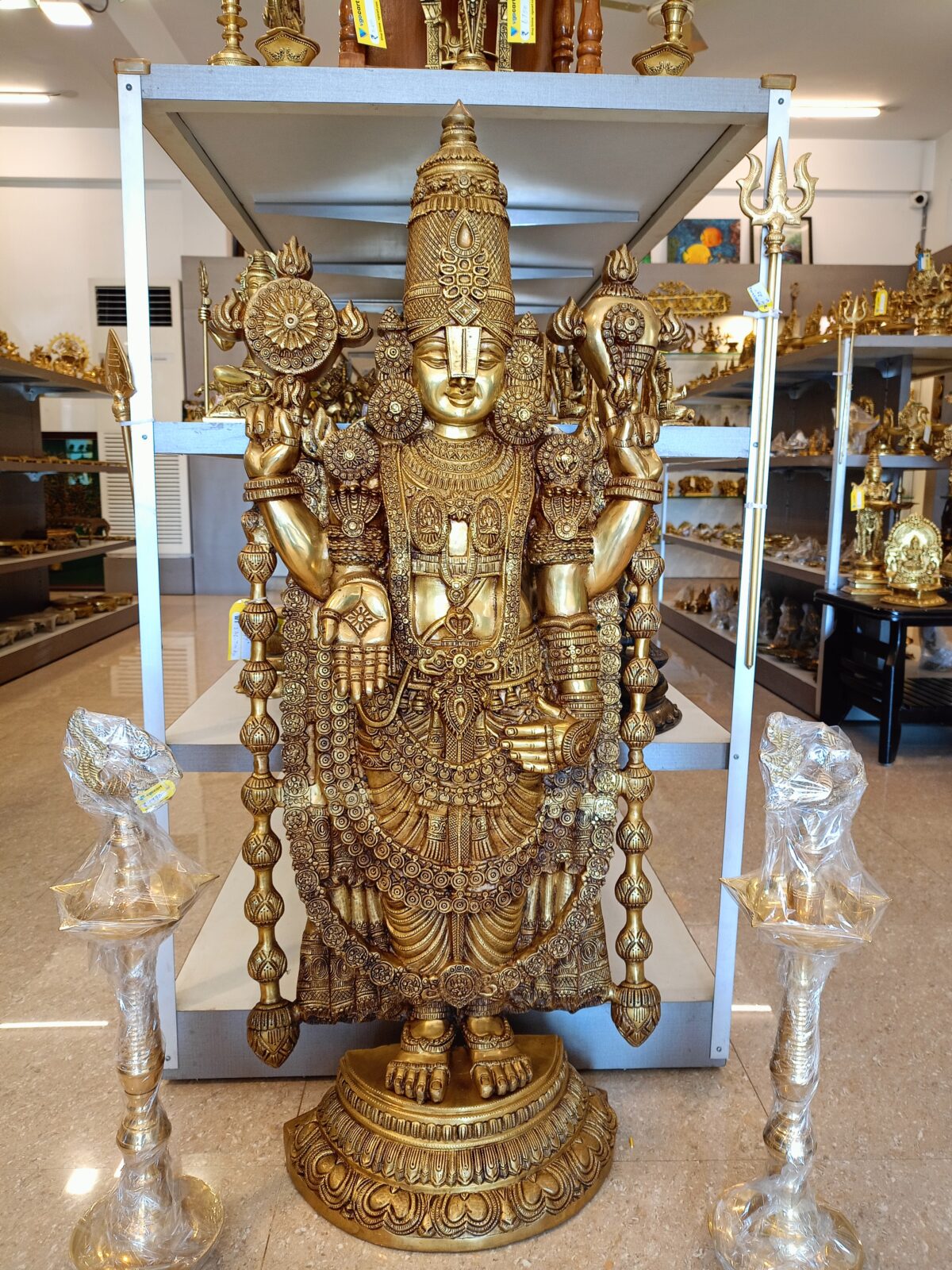 brass balaji idol pooja gift vgocart coimbatore india scaled