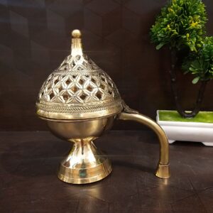 Brass Big Designer Antique Dhoop Holder