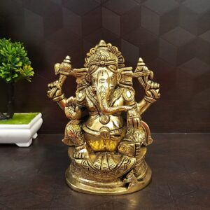 Brass Small Ganesha Idol