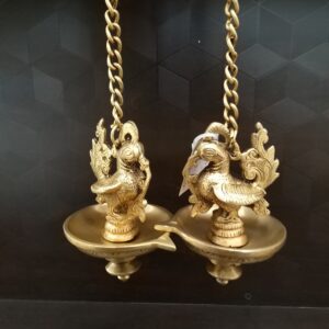 Brass Annam Wall Hanging Diya Pair Idol