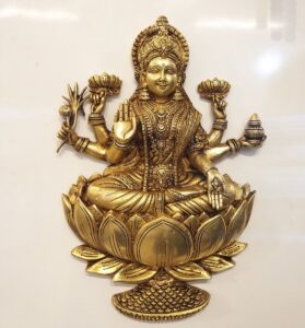 Brass Lakshmi Wall Hanging big Idol