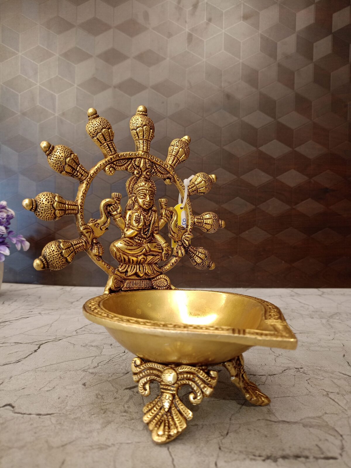 brass gajalakshmi diya pooja gift vgocart coimbatore india1 scaled