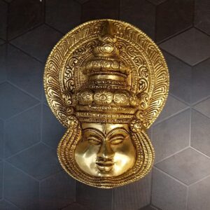 brass kathakali face decorative idols pooja items wall hanging home decor pooja items gift buy online coimbatore 10194 1