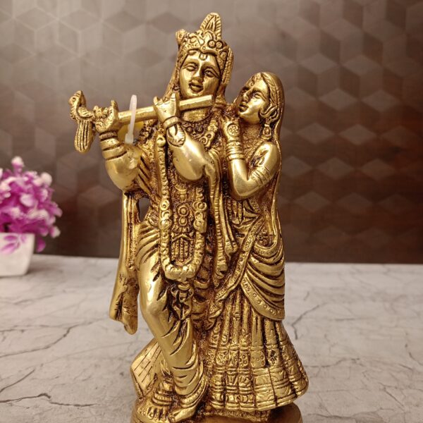 brass radha krishna idol pooja gift vgocart coimbatore india