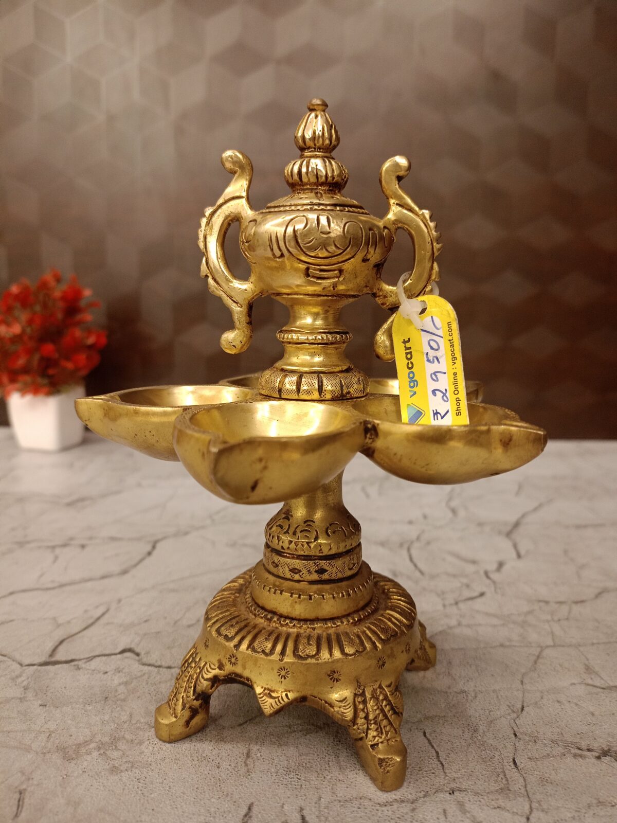 brass cup five face diya pooja gift vgocart coimbatore india scaled