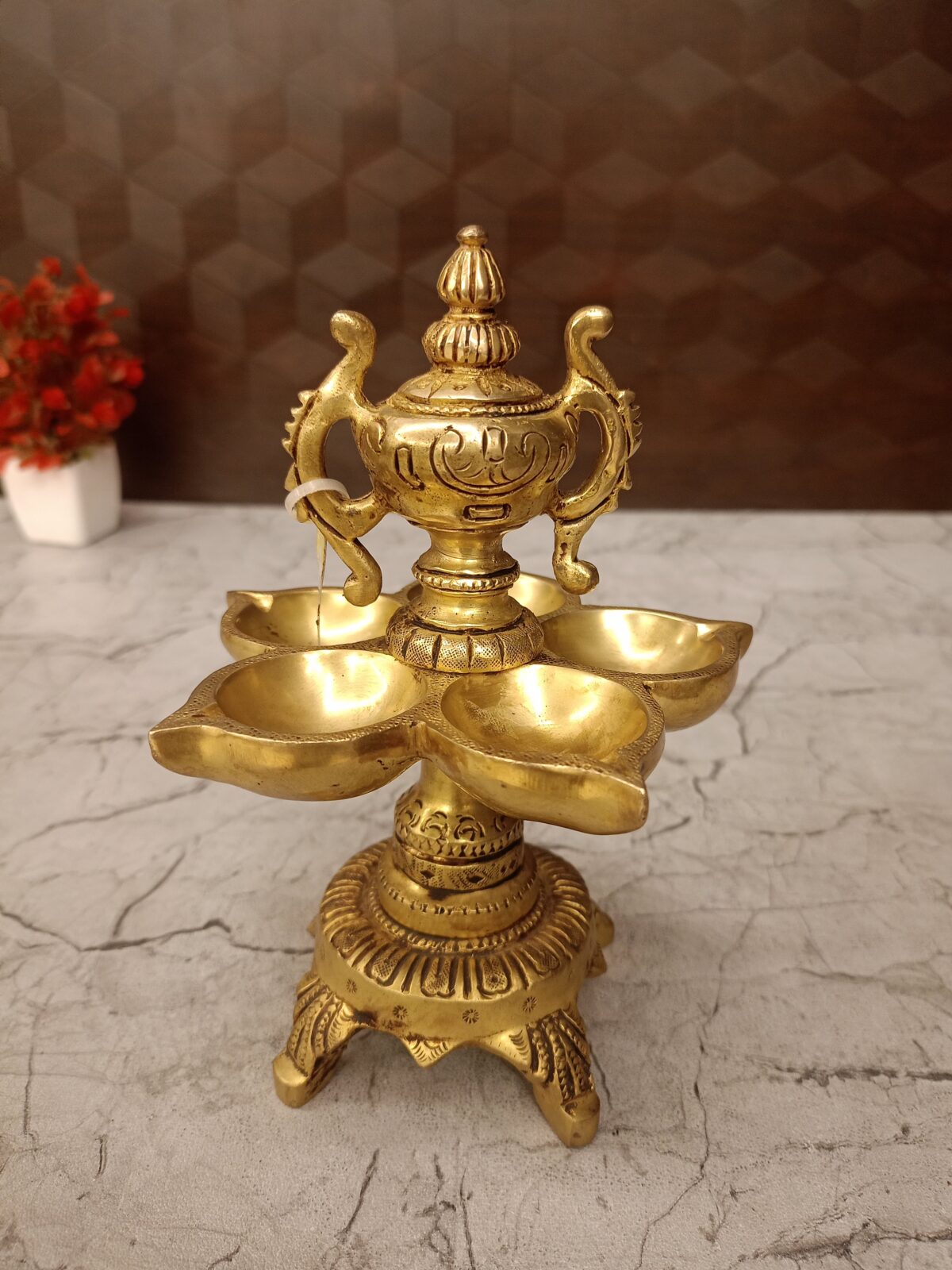 brass cup five face diya pooja gift vgocart coimbatore india1 scaled