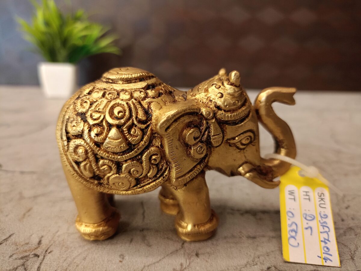 brass elephant idol pooja gift antique coimbatore india3 scaled