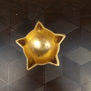 brass five face star designer designer small diya home decor pooja items gift buy online india 10334 1