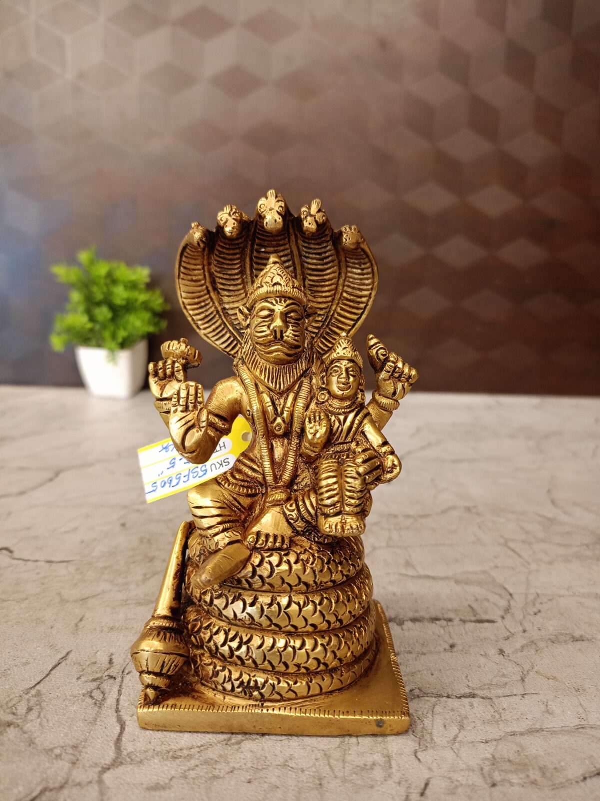 brass lakshmi narasimar idol pooja gift vgocart coimbatore india scaled
