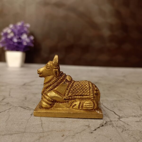 brass nandhi idol