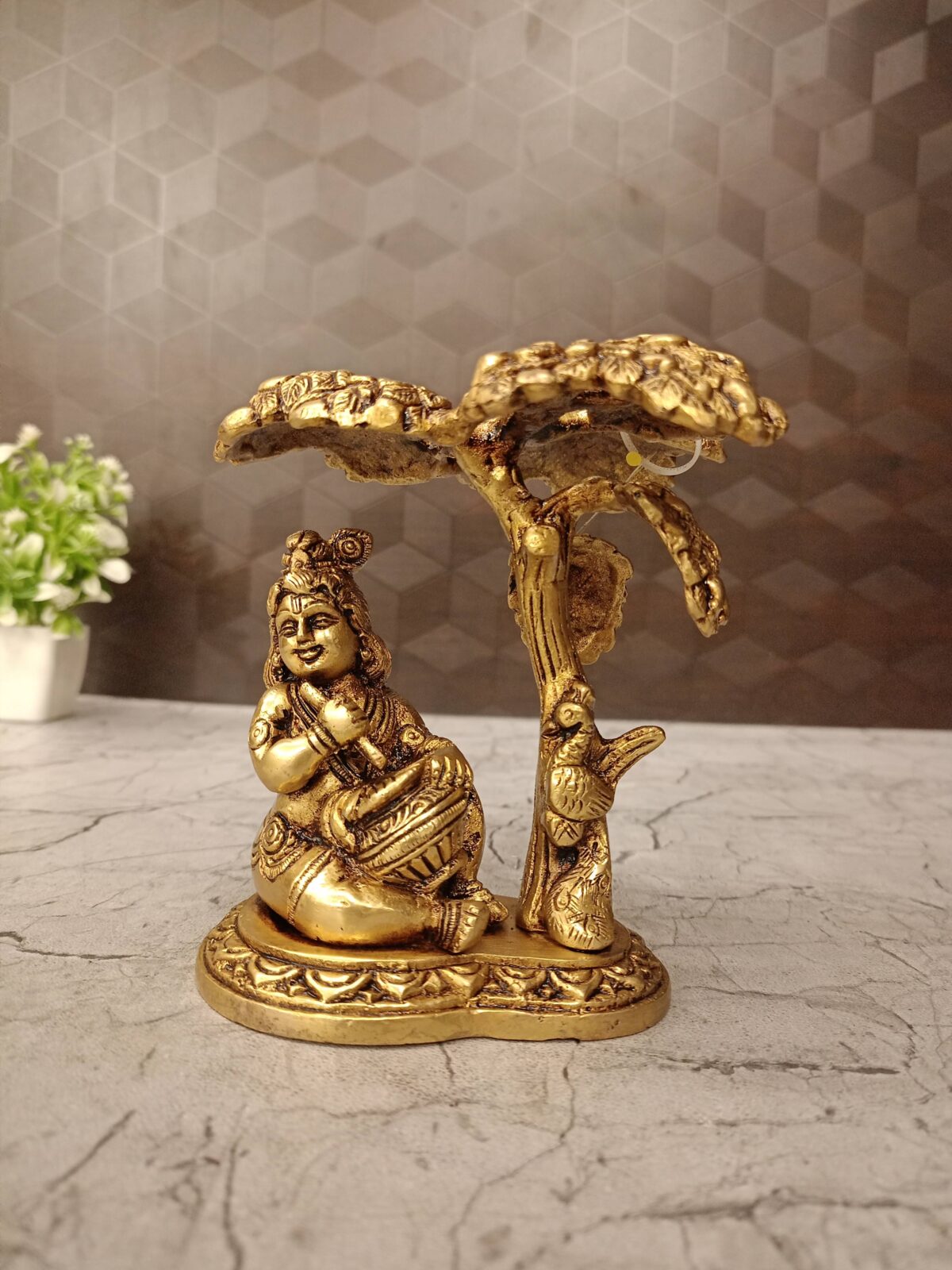 brass vennai krishna idol pooja gift vgocart coimbatore india scaled