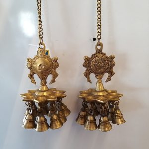 brass sangu chakkara wall hanging diya home decor showpiece gift buy online coimbatore india 10367