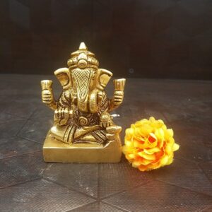 brass ganesha small idol home decor pooja items hindu god idols gift buy online india 1