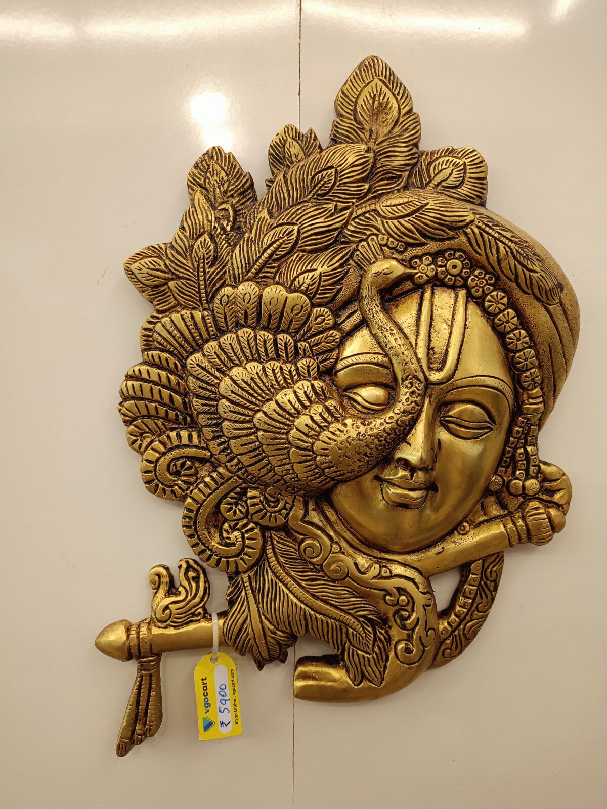 brass krishna wall pooja gift antique handicraft idol coimbatore india2 scaled