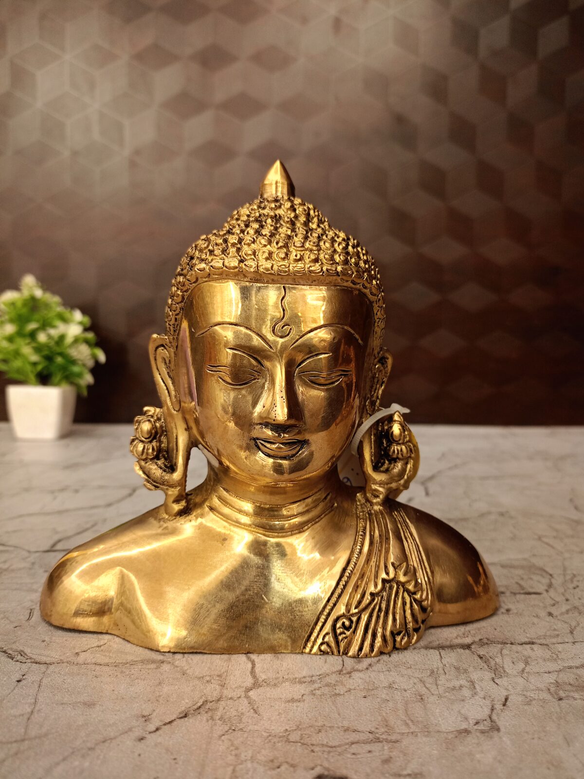 brass half buddha gift vgocart coimbatore india scaled