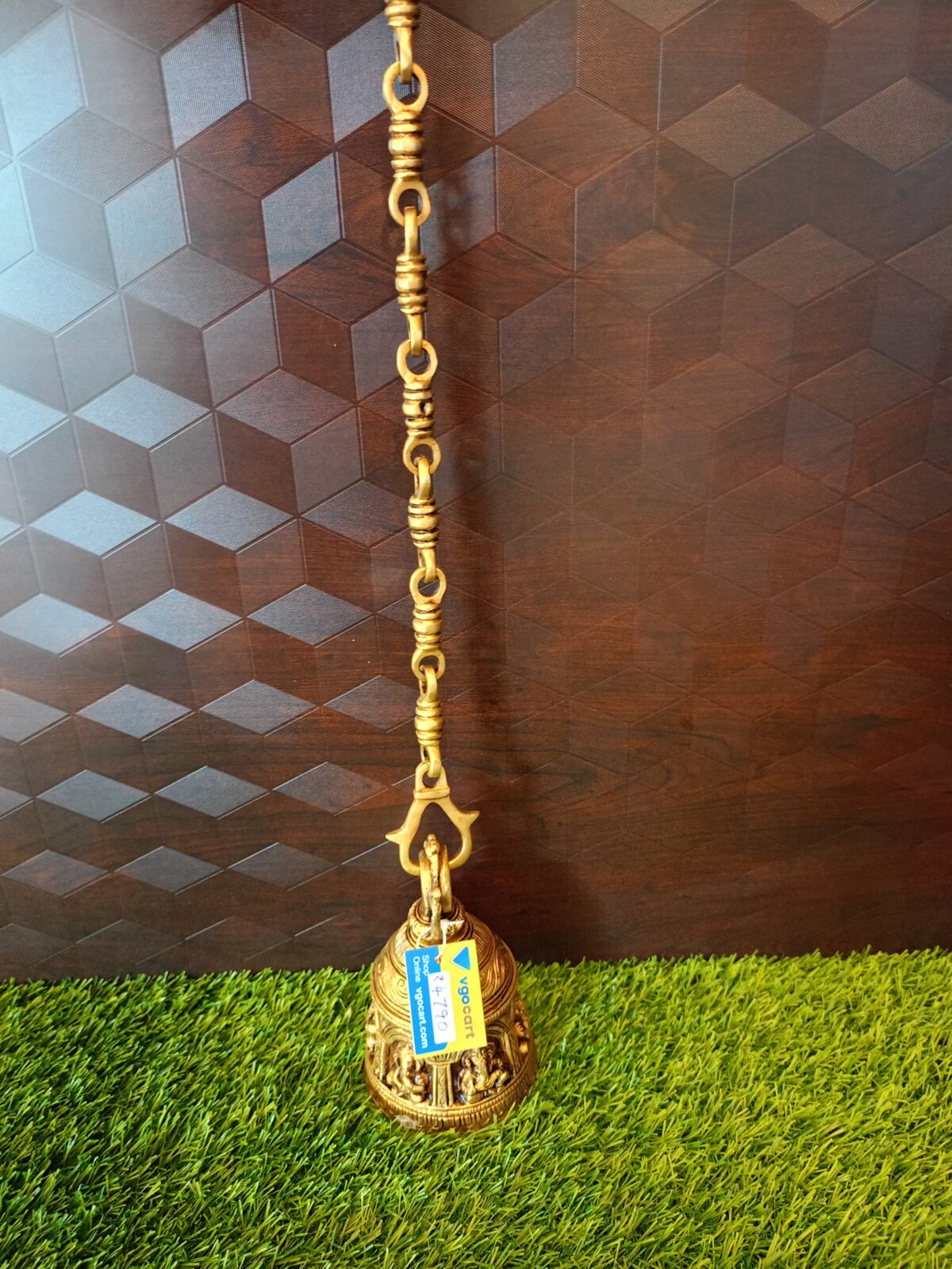 brass bell with lord ganesha design pooja items buy online coimbatore india scaled