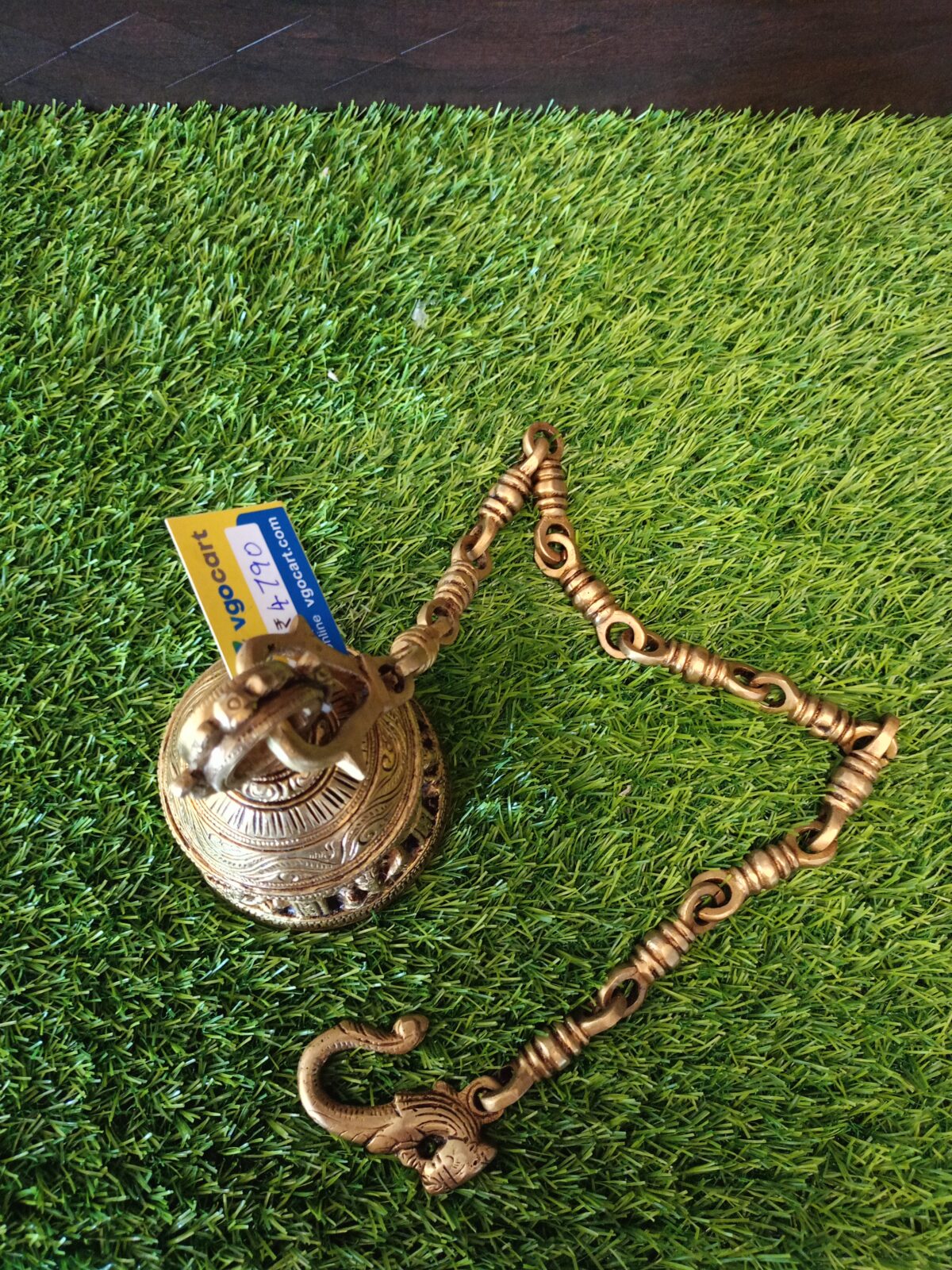 brass bell with lord ganesha design pooja items buy online coimbatore india 3 scaled