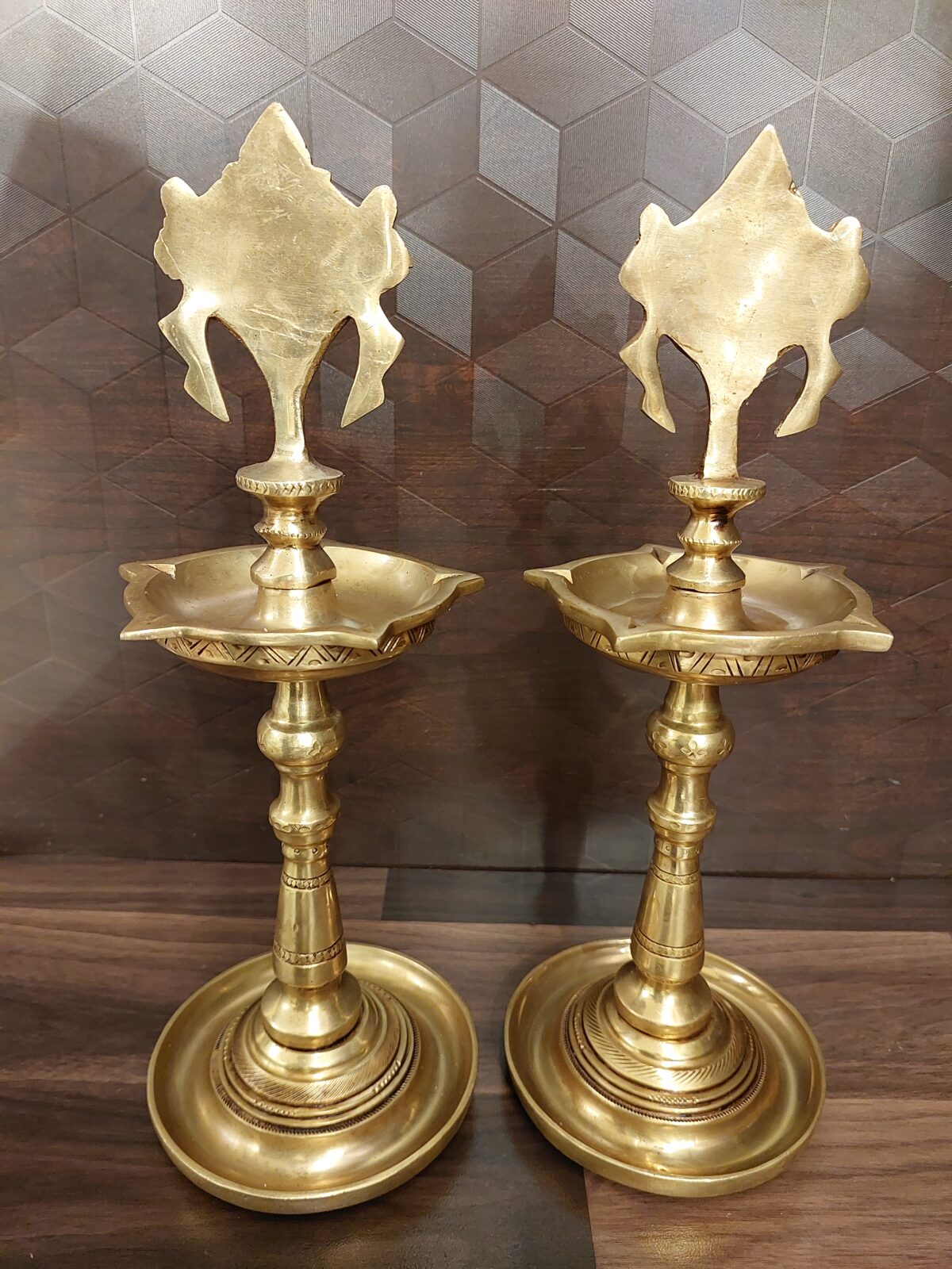 brass sangu chakra namam kuthu vilakku idol pooja vgocart coimbatore india1 scaled