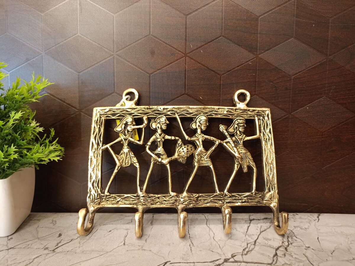 brass trible key holder gift wall mount vgocart coimbatore india scaled