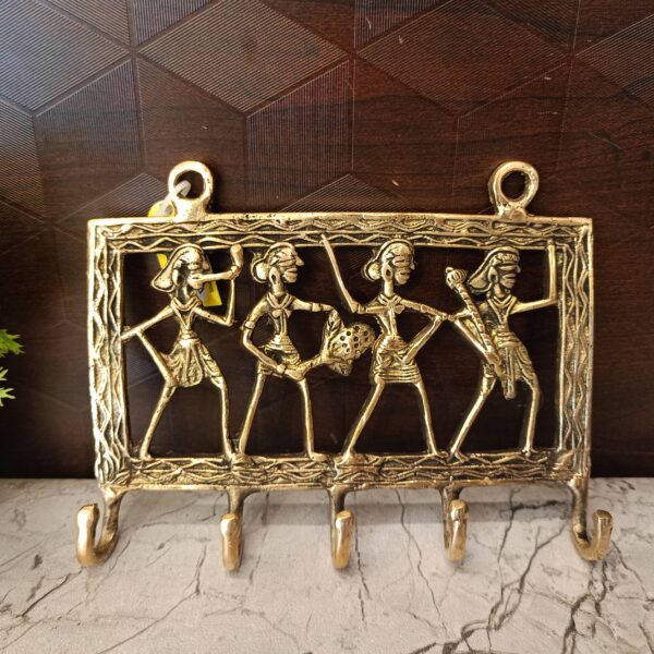 brass trible key holder gift wall mount vgocart coimbatore india1