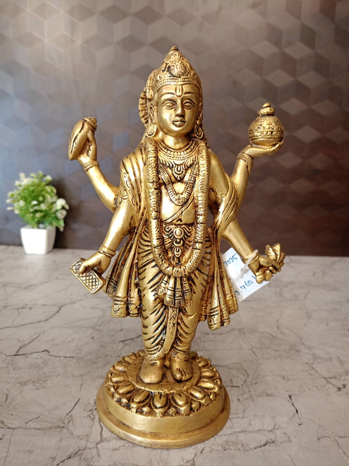brass dhanvantri iodl pooja gift vgocart coimbatore india scaled
