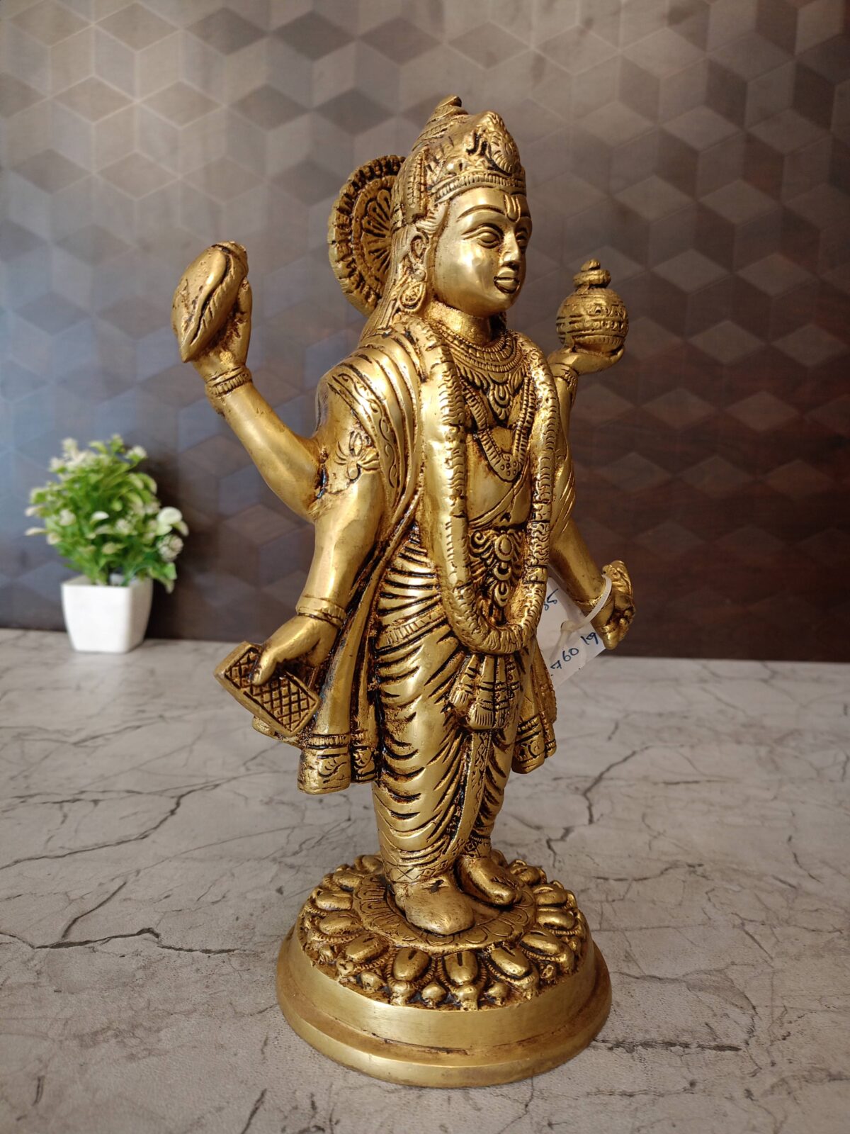 brass dhanvantri iodl pooja gift vgocart coimbatore india2 scaled