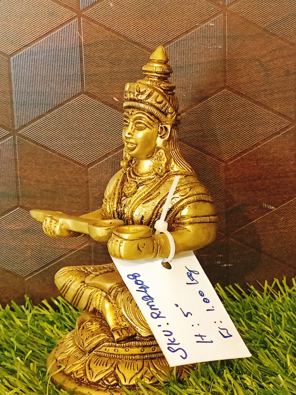 brass goddess annapoorani devi statue annapurana devi brass idol 3 scaled