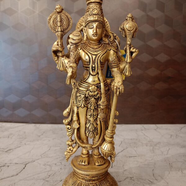 brass vishnu idol pooja gift vgocart coimbatore india 3