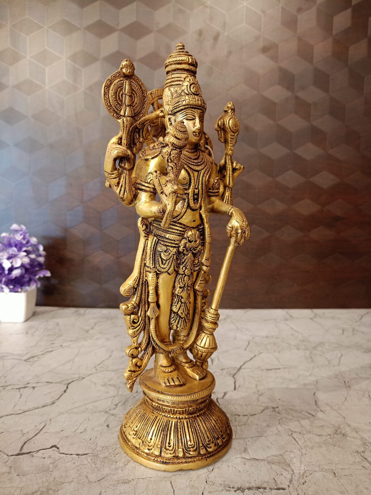 brass vishnu idol pooja gift vgocart coimbatore india2 2 scaled