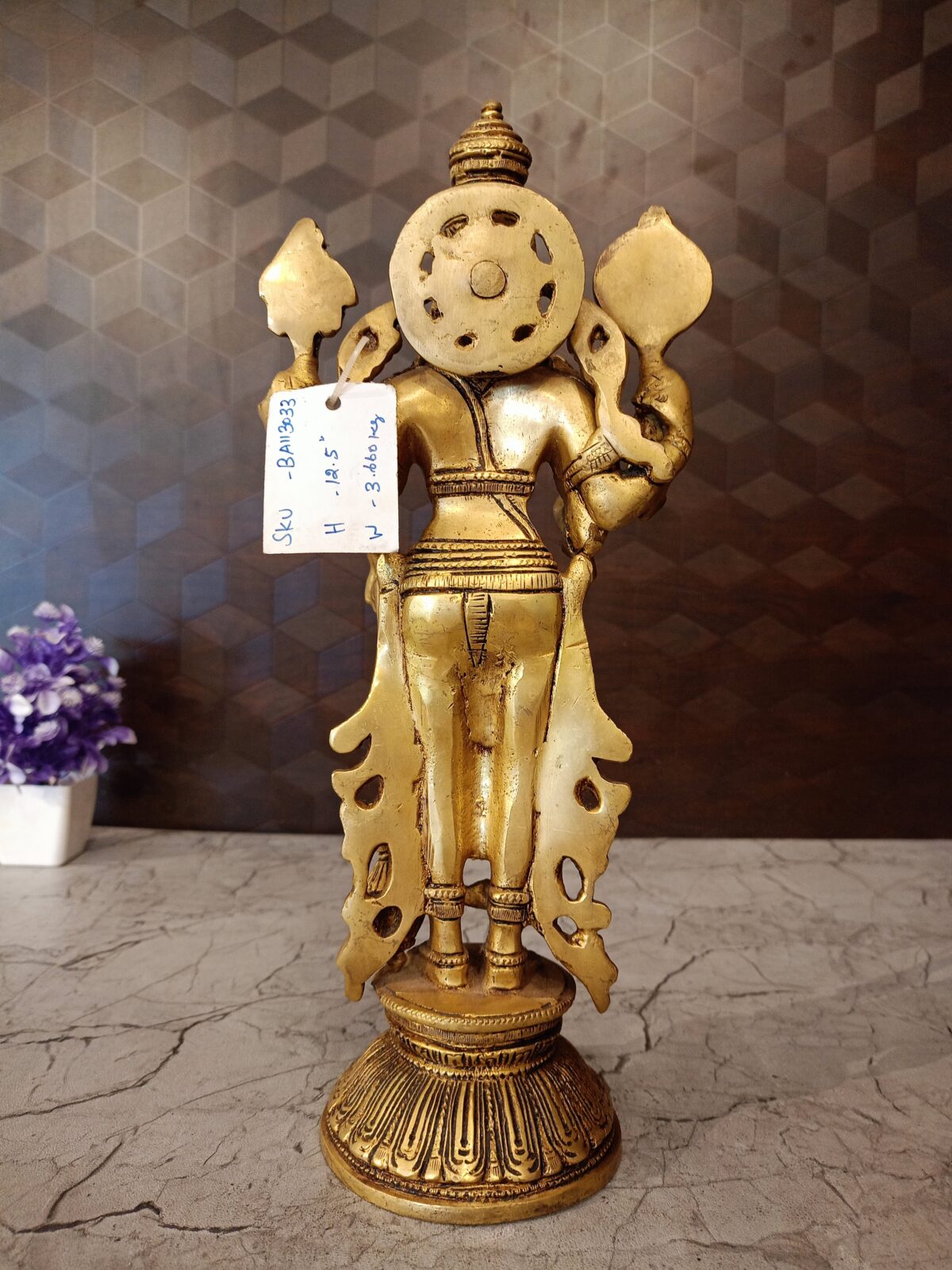 brass vishnu idol pooja gift vgocart coimbatore india3 2 scaled