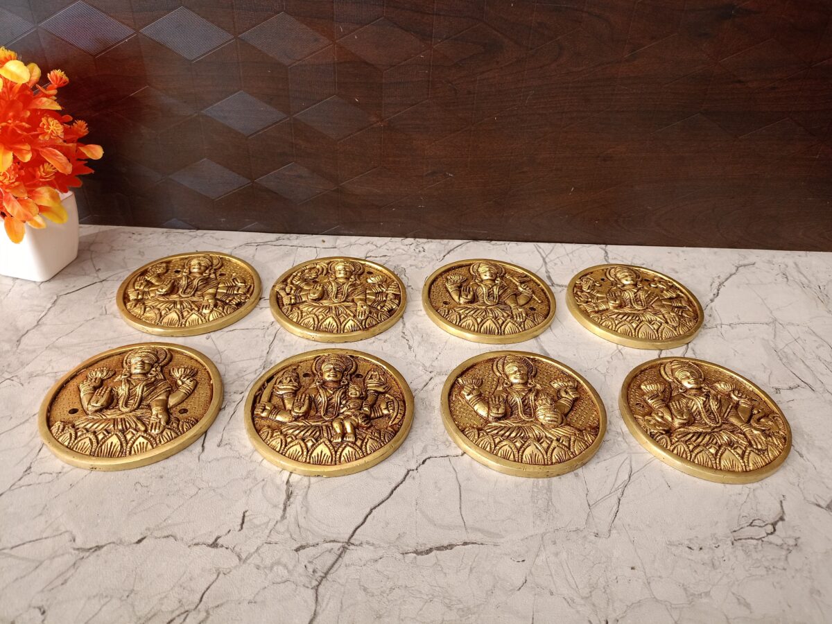 brass ashtalakshmi set round wall door pooja gift vgocart coimbatore india5 scaled