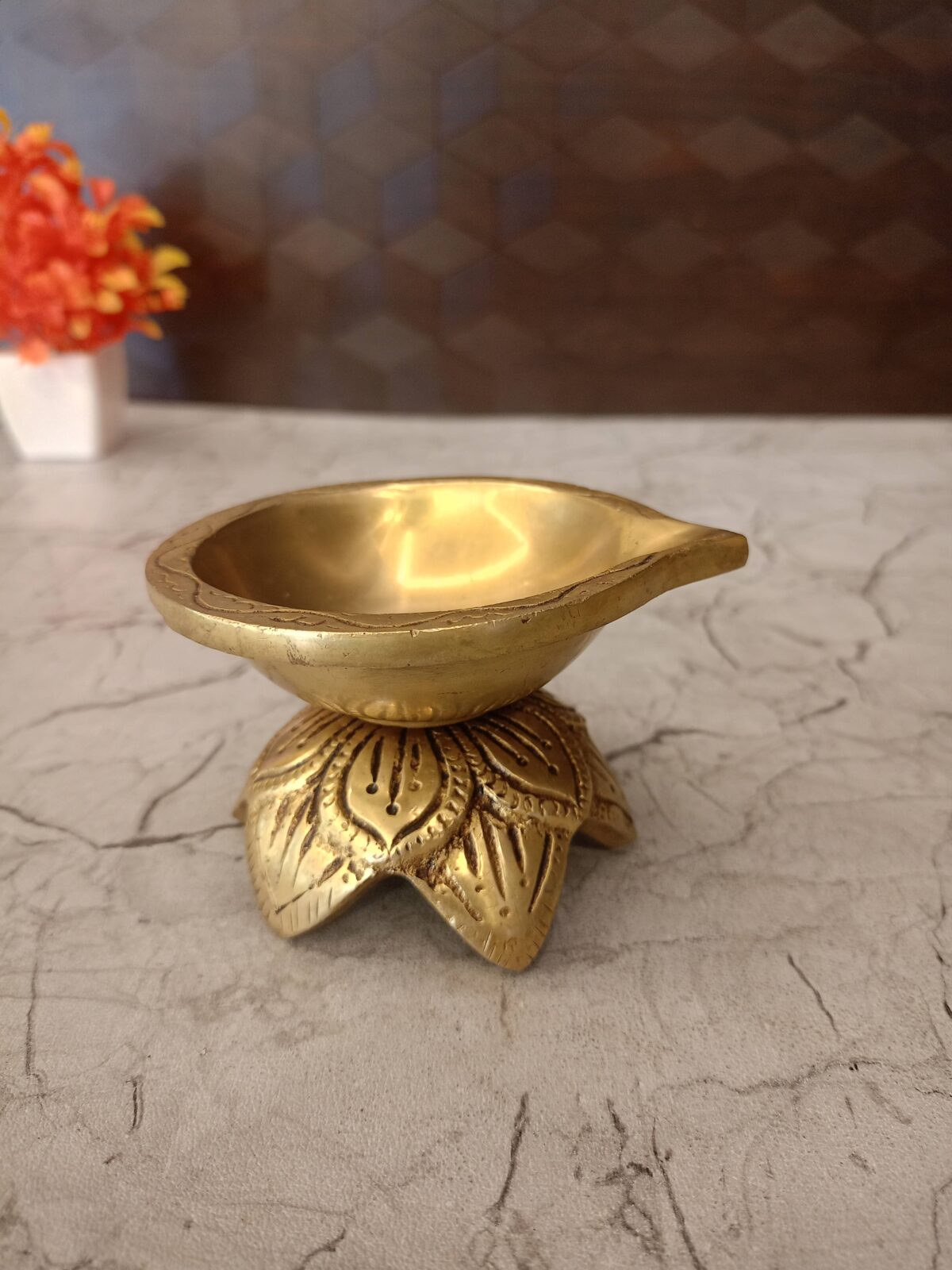 brass leaf diya pooja gift vgocart coimbatore india6 scaled