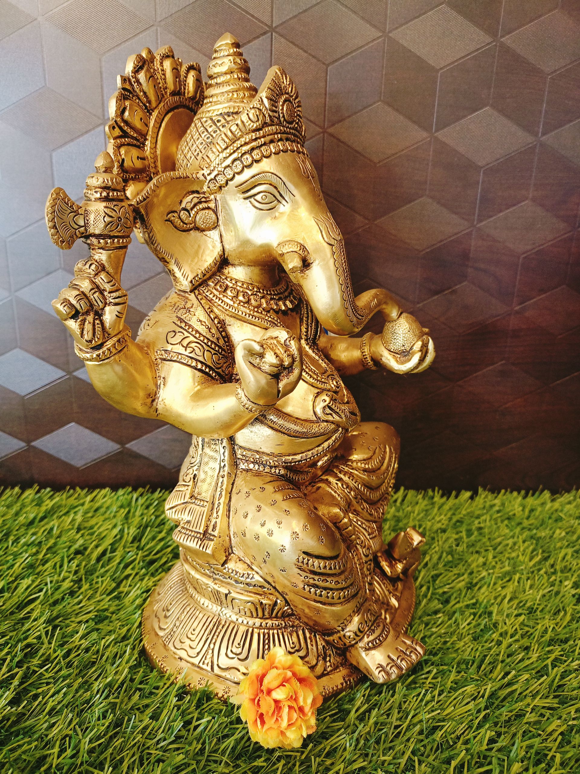 Art Ganesha | Brass God Statue | Pure & Antique 11″