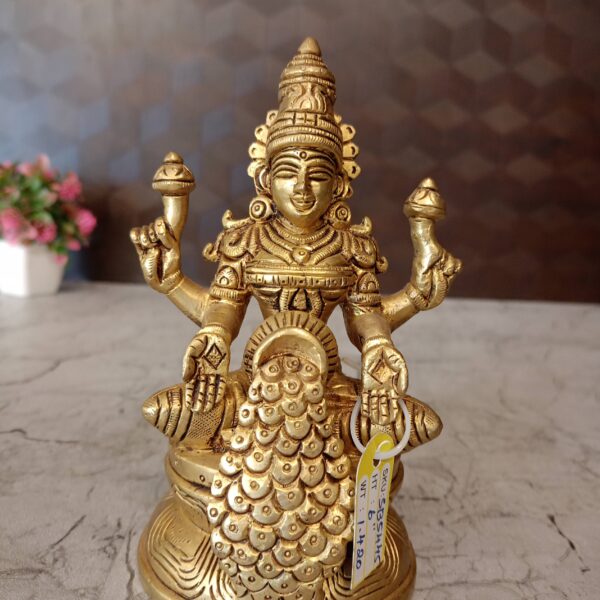 brass coin lakshmi statue pooja gift vgocart coimbatore india1
