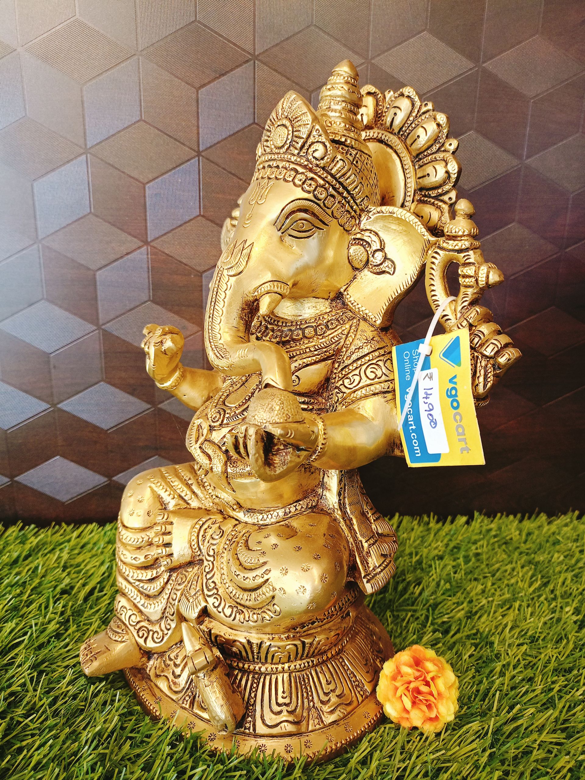 Art Ganesha | Brass God Statue | Pure & Antique 11″