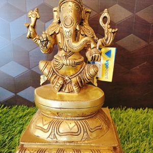 pure-brass-god-ganapathy-idol-antique-vgocart-coimbatore-india