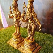 Brass Sivan Parvanthi Standing Idol / Pure & Antique