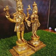 Brass Sivan Parvanthi Standing Idol / Pure & Antique